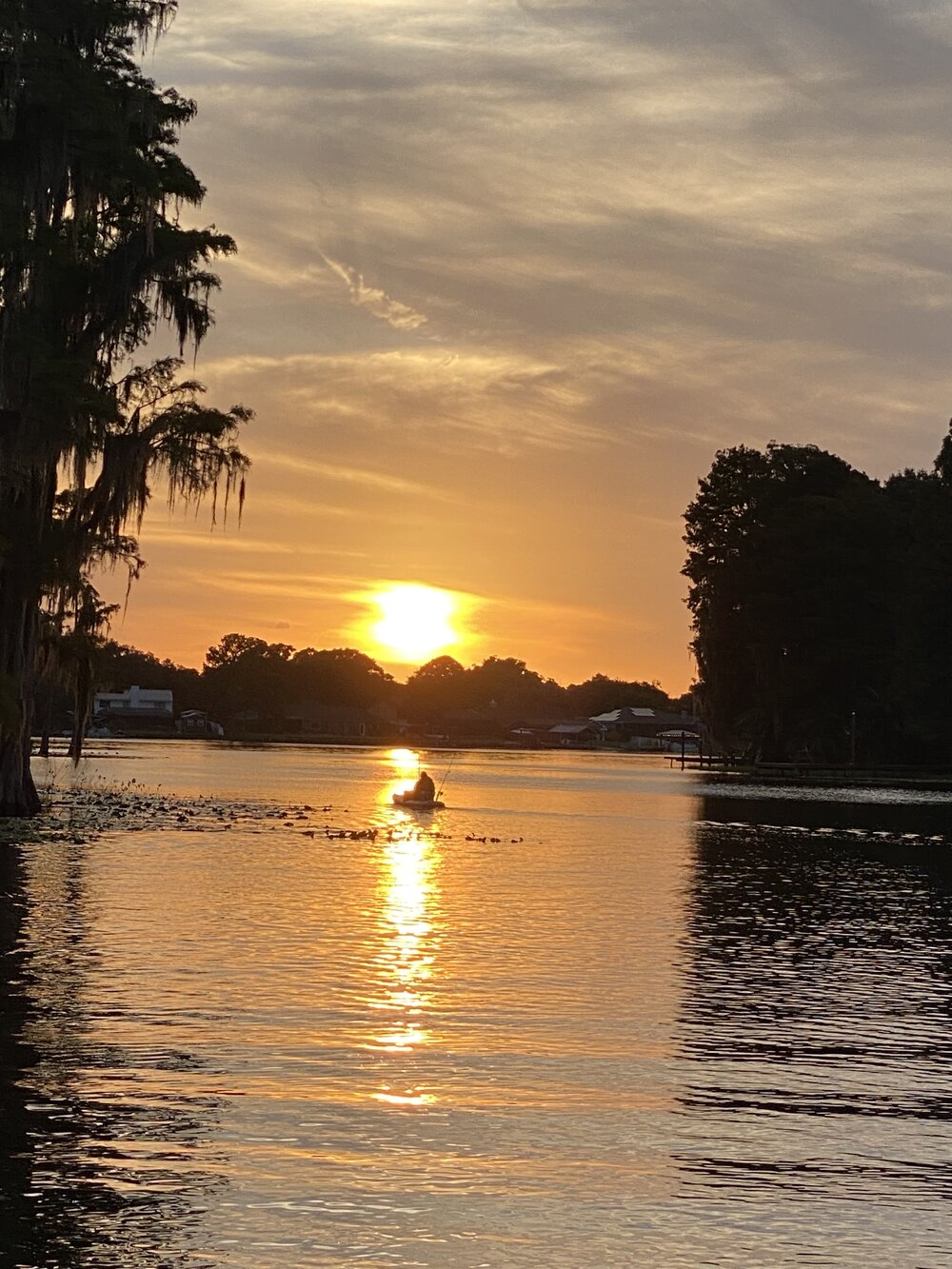 Evening fishing on a Tampa-area lake
